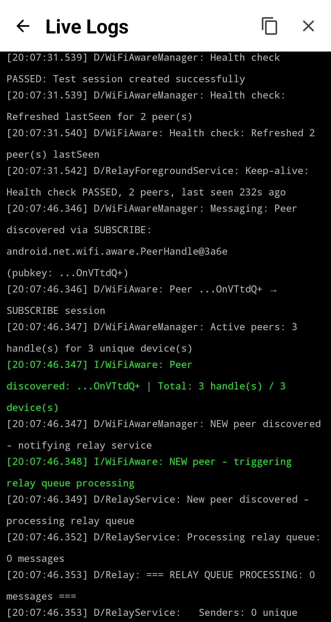 Encryption screen - light mode